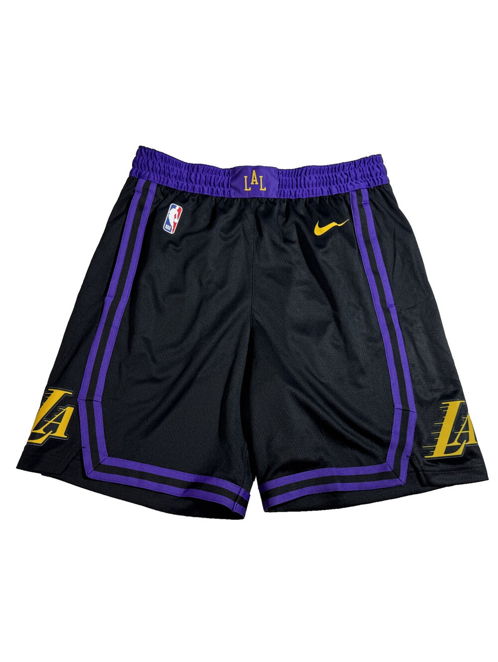 Nike NBA Los Angeles Lakers Swingman City Edition Dri-Fit Shorts Mens L NWT